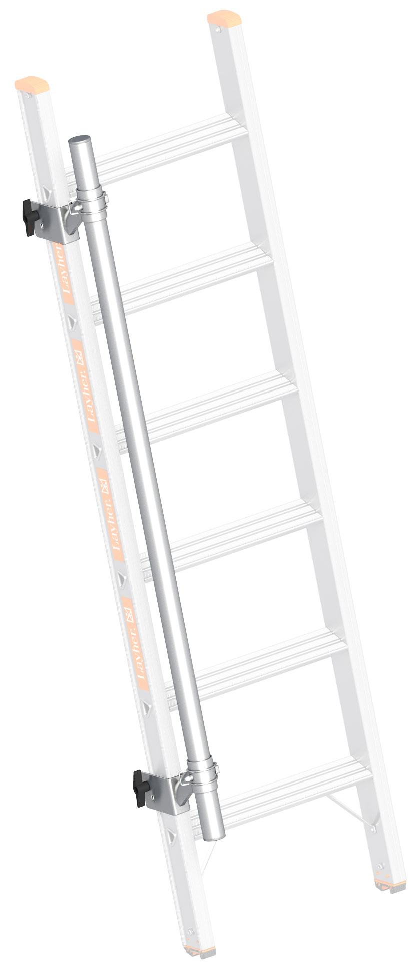 Layher Anlegeleiter Handlauf 1,35 m Leitergeländer starr für Layher Topic 1042 | 1054 (LS-1016.113) Bild-01