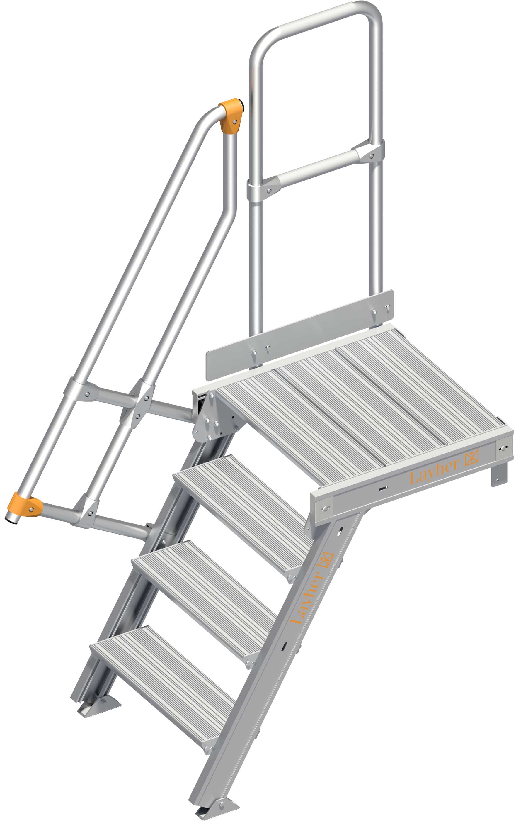 Layher Plattformtreppe 60° 4 Stufen - 600 mm breit