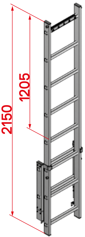 Hymer Steigleiter Einstiegshilfe ausziehbar Zubehör zum Einstieg für ortsfeste Leitern (HY-0053345) Bild-01