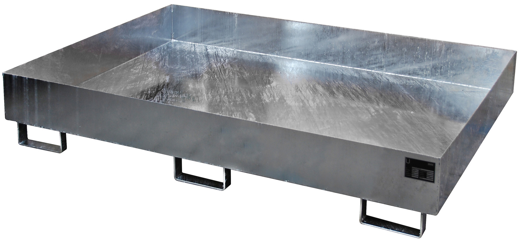 Bauer Regalwanne Stahl RW 1800 - verzinkt Auffangbehälter ohne Gitterrost für Regalfeldlänge 1800 mm - Stahlwanne verzinkt mit 240 Liter Auffangvolumen (BA-4518-40-0000-7) Bild-01