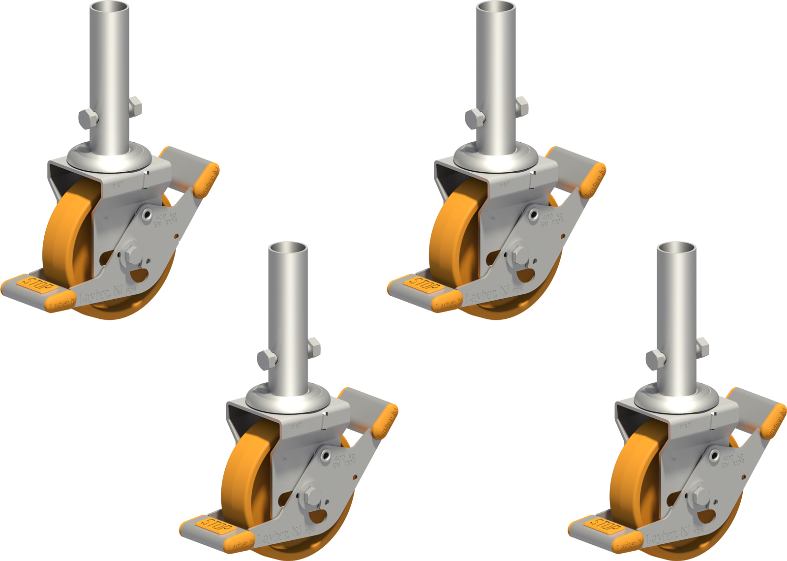 Layher Fahrgerüst Lenkrolle 400 - 4er Set