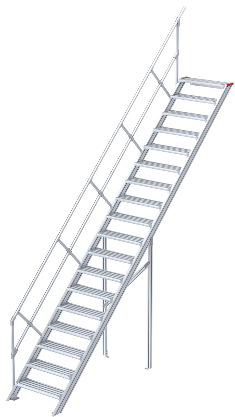 euroline Alu-Treppe 45° 18 Stufen - 600 mm