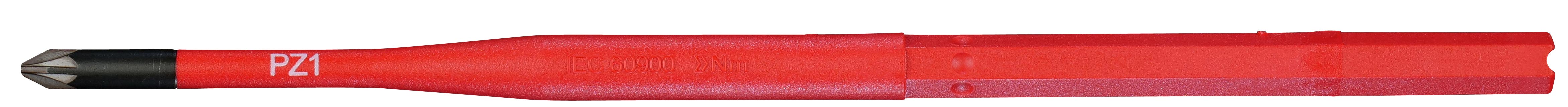 Felo Drehmoment Schraubendreher Nm VDE slim Wechselklinge Kreuzschlitz PZ 1 x 170 mm Kreuzschlitz Pozidriv Schraubendreher Wechselklinge | Einsatzbereich 0,6 - 3,0 Nm VDE slim - Serie 100 VDE slim (FL-10110294) Bild-01