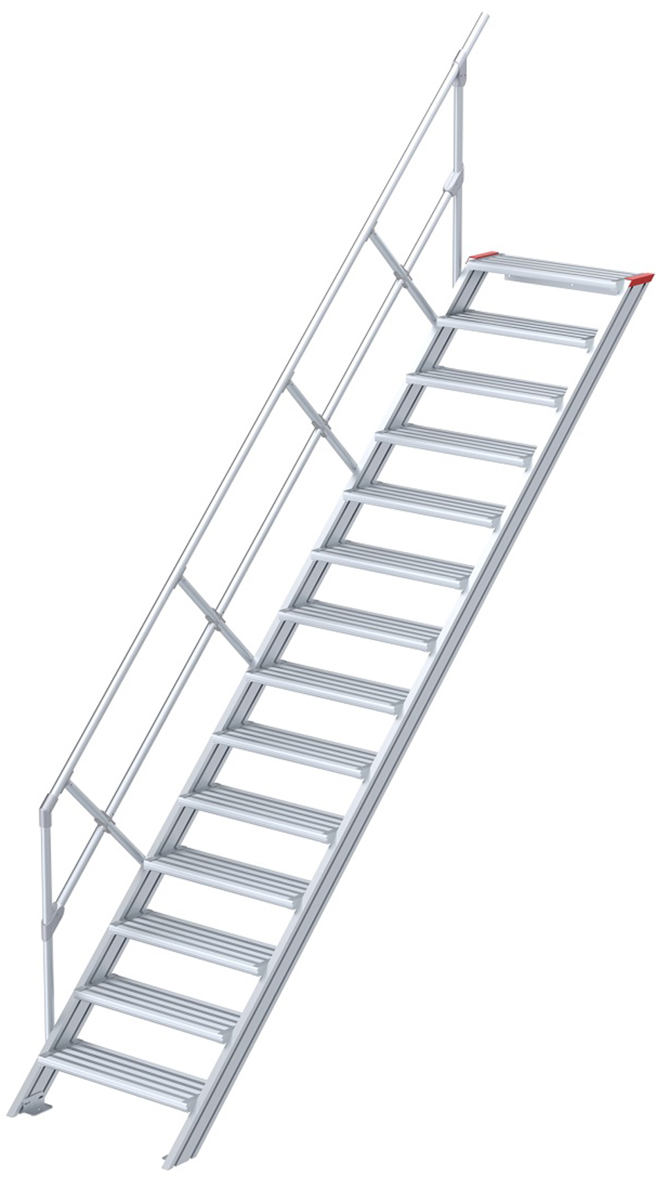 euroline Alu-Treppe 45° 14 Stufen - 600 mm