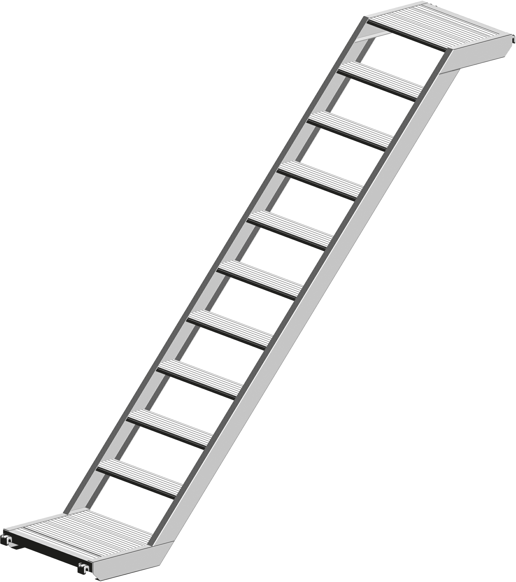 Layher Alu U-Podesttreppe 0,64 m breit