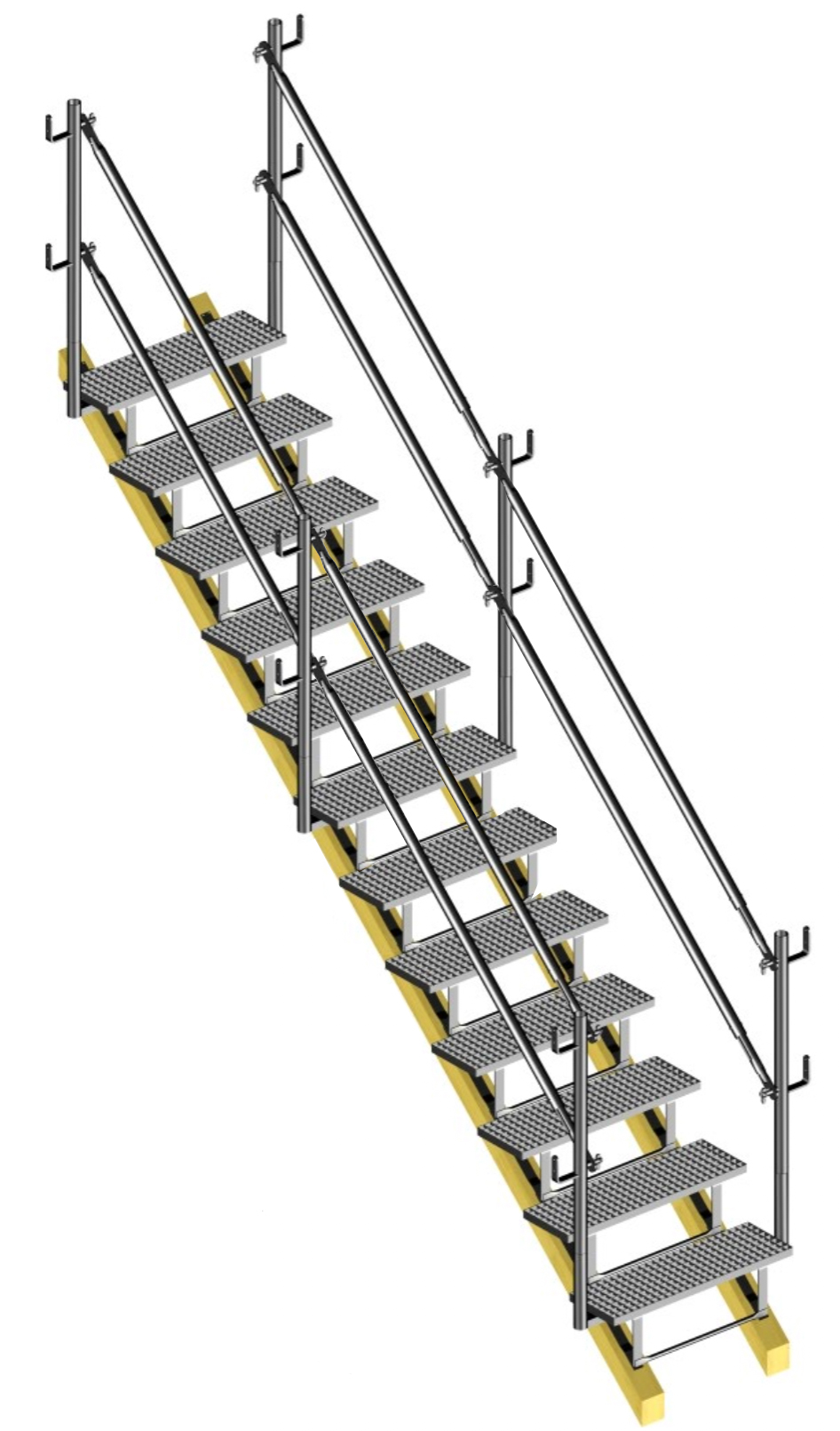 Layher Bautreppe modular 12 Stufen - 800 mm breit