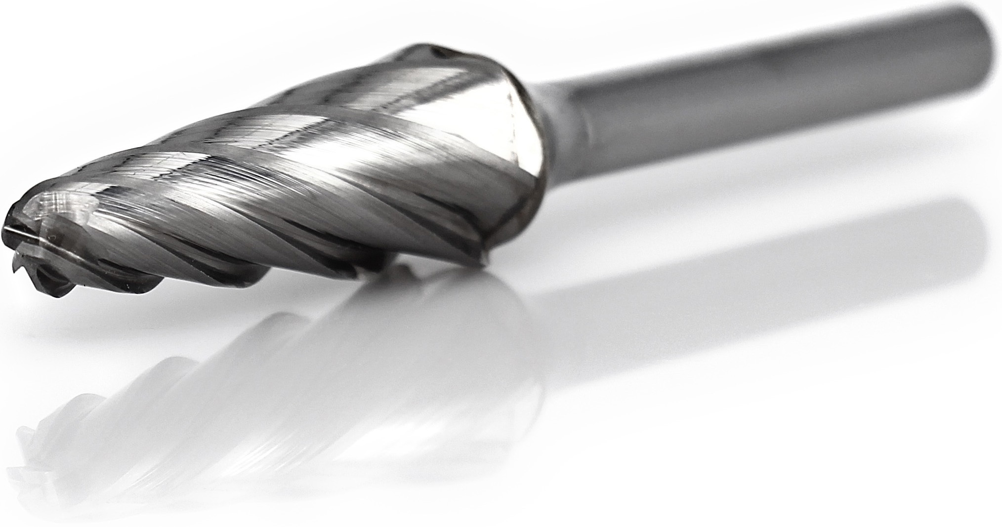 procut Hartmetallfrässtift Rundkegelform KEL L61228-ALU Schaft-∅ 6 mm - Kopf-∅ 12 mm - ALU-Verzahnung (PC-L61228-ALU) Bild-01