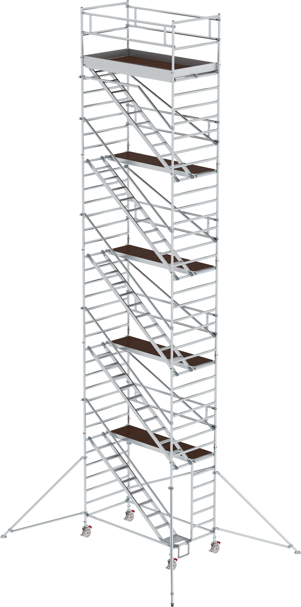 Treppengerüst Günzburger 2,45 x 1,35 m - AH 12,35 m