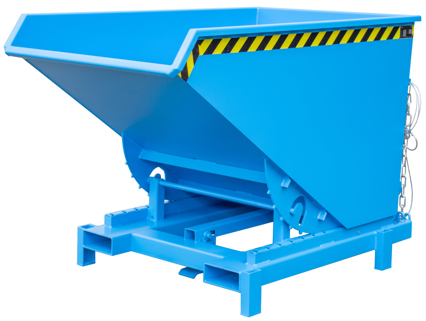 Bauer Schwerlastkipper SK-1200 - RAL 5012 Kippmulde 1200 Liter für Stapler - Kippcontainer lichtblau pulverbeschichtet (BA-4498-23-0000-3) Bild-01