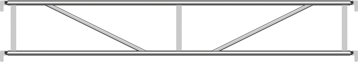 Layher Blitz Alu-Doppelgeländer 3,07 m