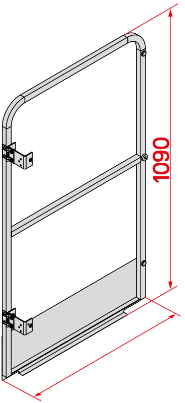 Hymer Steigleiter Durchgangssperre Zubehör zum Ausstieg für ortsfeste Leitern (HY-C-0054032) Bild-01