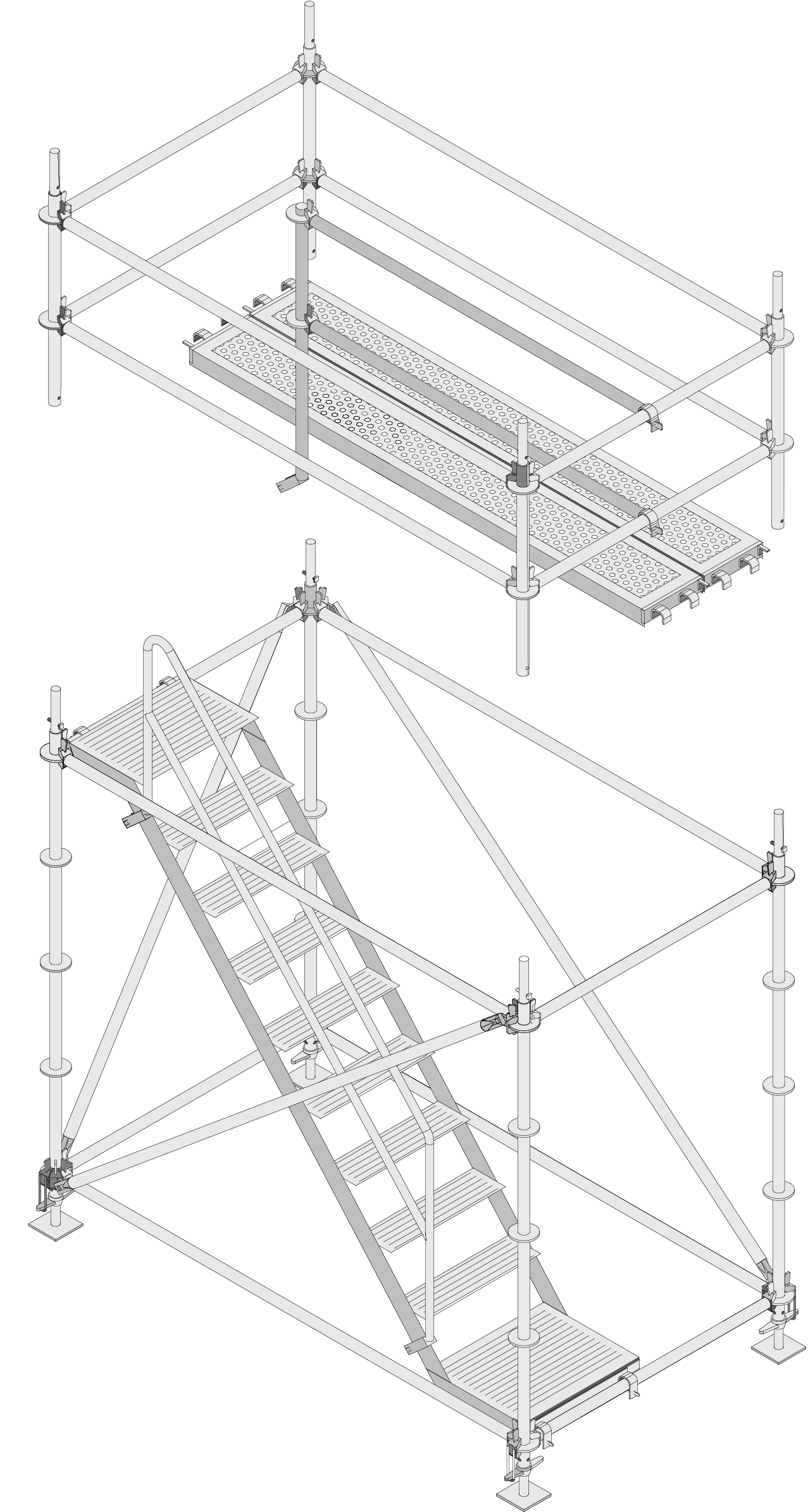 Layher Allround Modultreppenturm Anfangs- | Endmodul