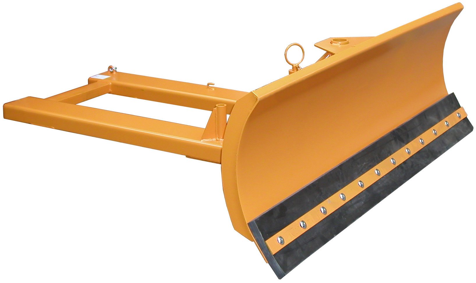 Bauer Schneeschieber SCH-G-180 Schneeschild mit Gummischürfleiste für Gabestapler - Schneeräumer gelborange pulverbeschichtet (BA-4428-06-0000-1) Bild-01