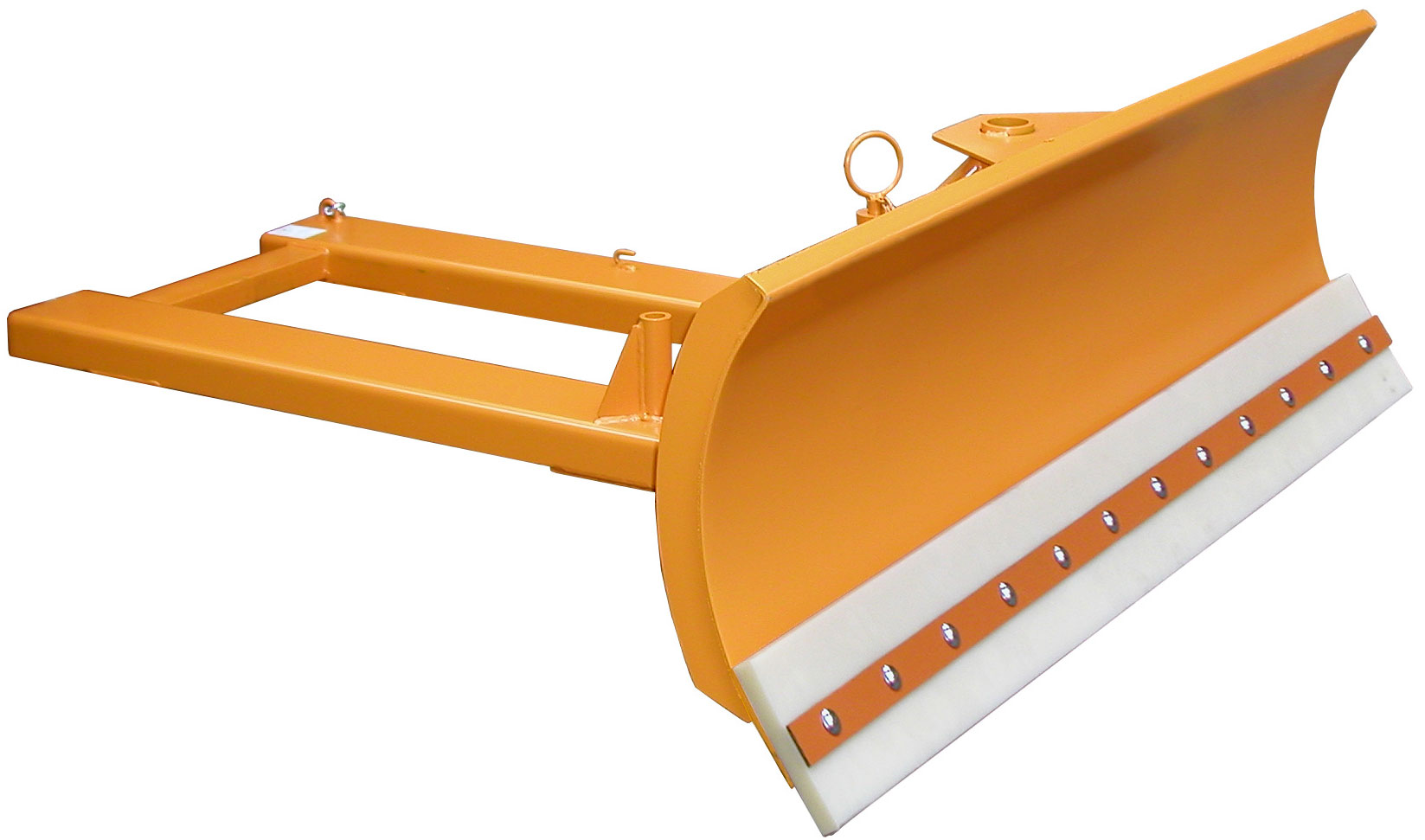 Bauer Schneeschieber SCH-V-180 Schneeschild mit PUR-Schürfleiste für Gabestapler - Schneeräumer gelborange pulverbeschichtet (BA-4428-10-0000-1) Bild-01