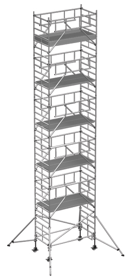 Rollgerüst ZARGES MultiTower S-PLUS 2T 1,35x1,80m - AH 12,35m