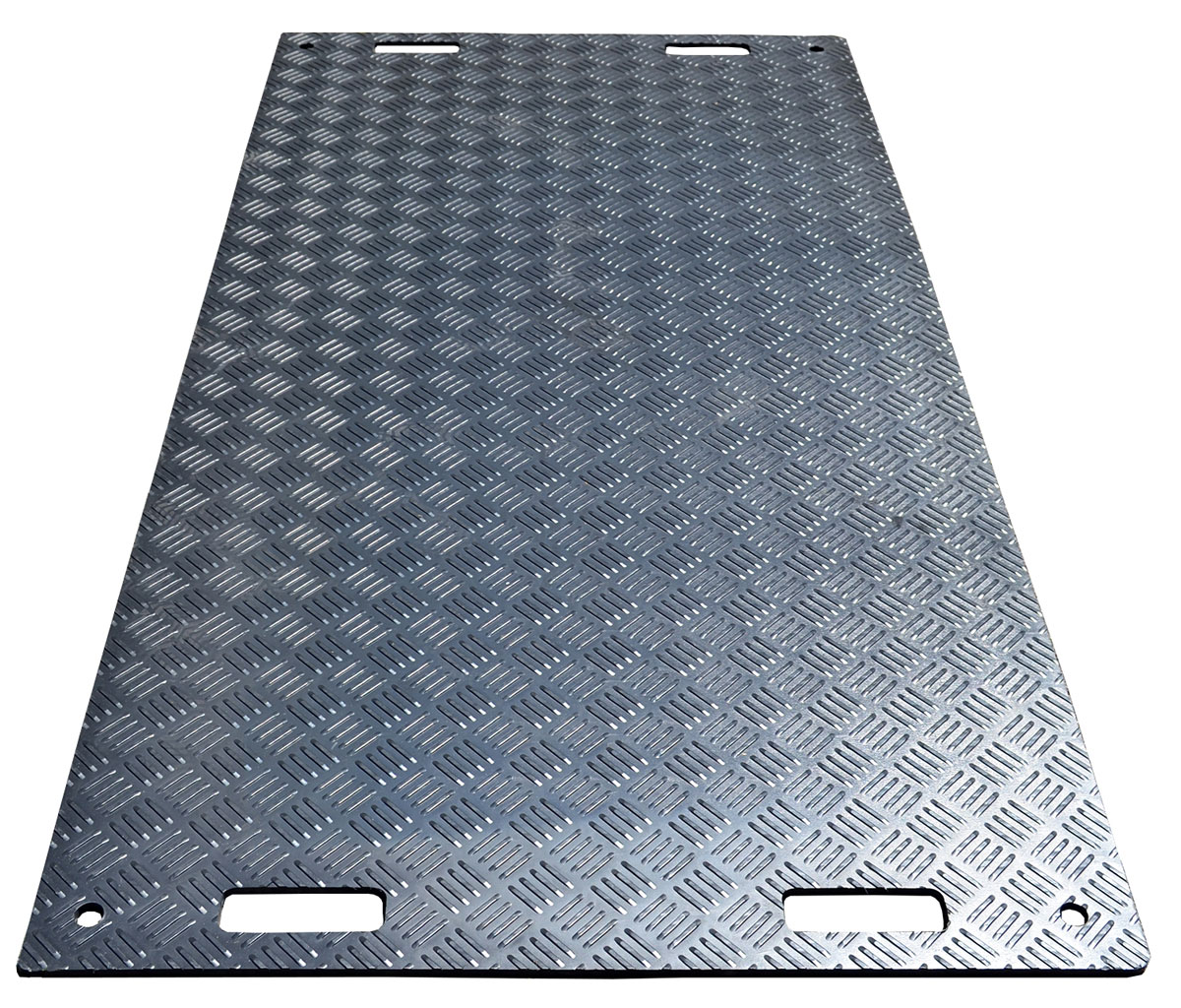LuxTek Bodenschutzplatte Flex Fahrplatte belastbar bis 20 t - Schutzplatte Kunststoff einseitige Struktur - verschiedene Ausführungen (LU-C-BS2000050010) Bild-01