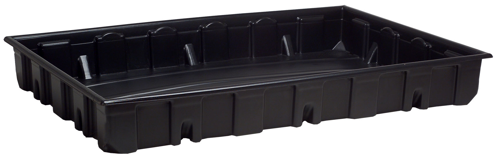 KIGA Auffangwanne Kunststoff - 1230 x 830 x 160 mm - VPE 3 3 Stück Sicherheitsauffangwanne PE ohne Gitterrost - Gefahrstoffwanne 140 Liter Volumen (KI-2563-0) Bild-01