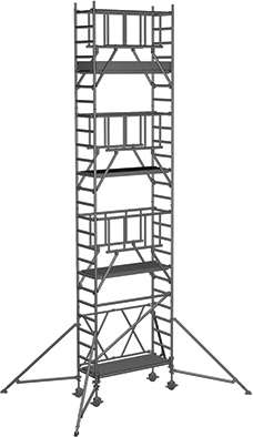 Klappgerüst ZARGES CompactMaster S-PLUS 1T - AH 8,50m