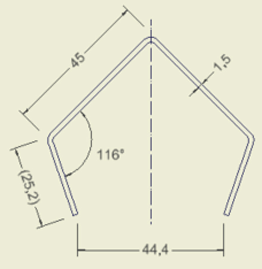BOS Container Schutzecken Set Schutzprofil zu Verstärkung der Containerecke - in verschiedenen Ausführungen (BOS-C-ZSE-4-2100) Bild-01