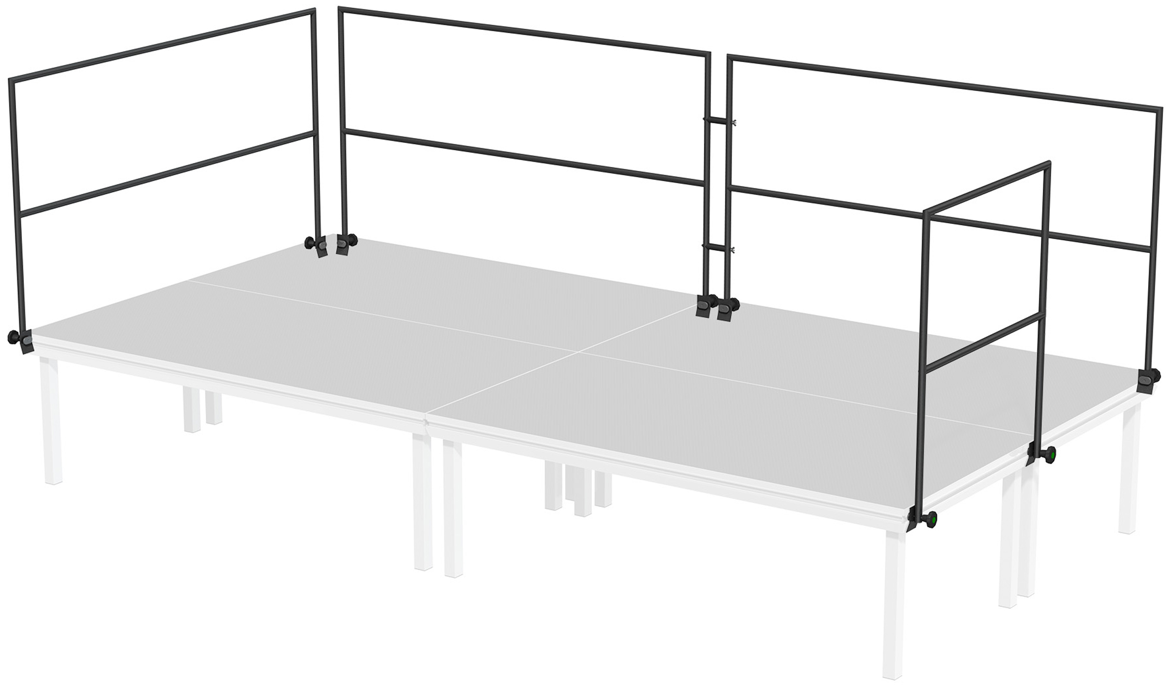 Global Truss Umwehrungsgeländer 100 cm - 4 x 2 m