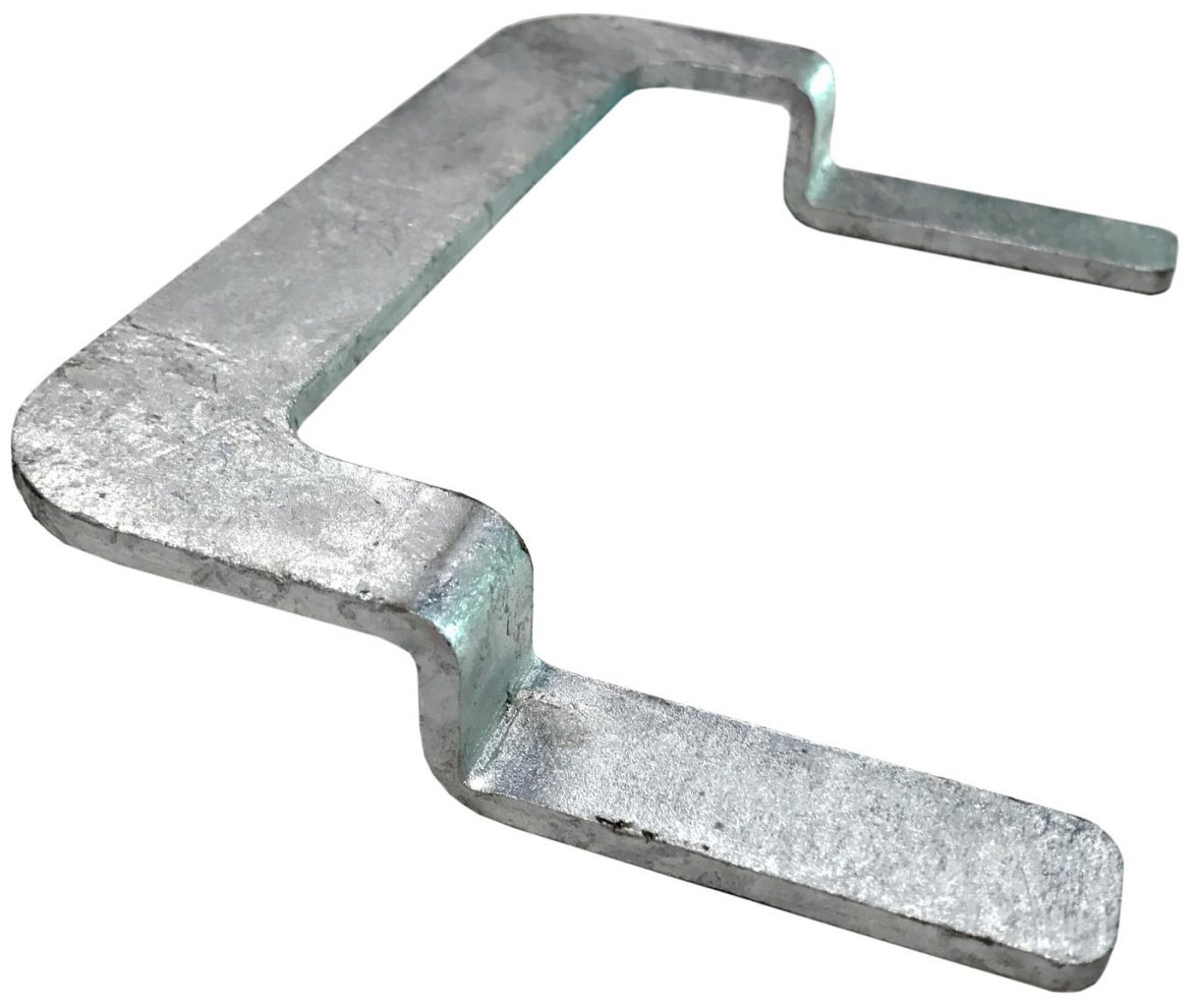 hawego Fahrplatten Verbinder Flachstahl 2-fach Stahlklammer für Fahrstrassen | Fahrspuren auf weichem Untergrund (HW-Z-VF-2F-135-115-24) Bild-01