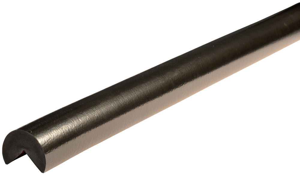 Knuffi Eckschutzprofil Typ A+ Ø 60 mm PU - einfarbig Warnschutz Profil Rundprofil mit Winkelaussparung aus Polyurethan - Eckprofil einfarbig - verschiedenen Ausführungen (SM-C-PA-11210) Bild-01
