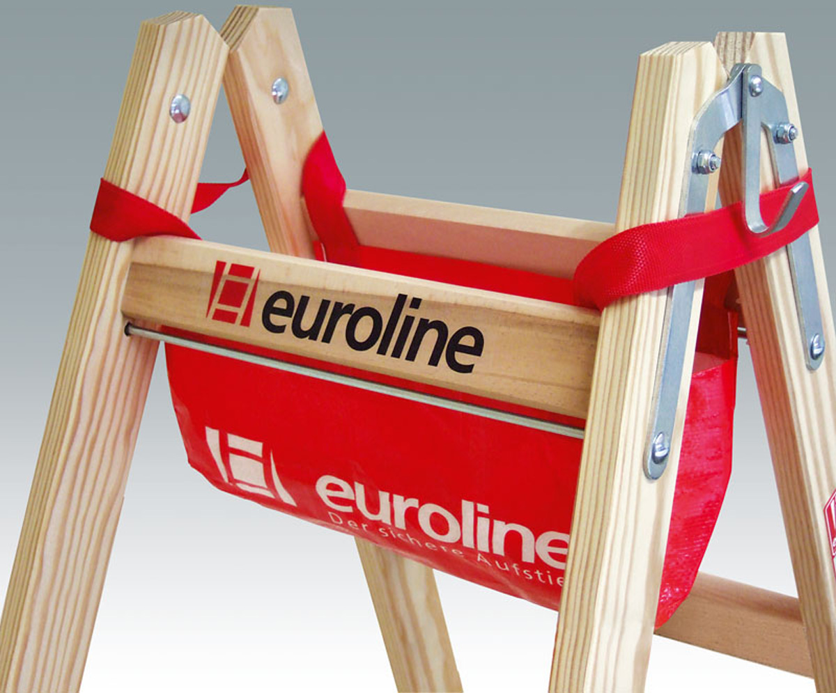 euroline Comfort Stehleiter Holz hawego 