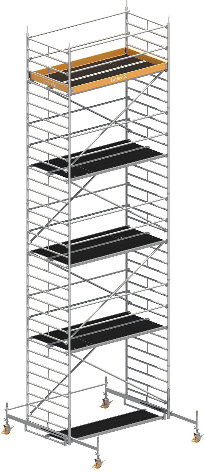 Fahrgerüst Layher Uni Breit P2 1402108 mit Diagonal-Optimierung