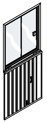 FLADAFI Schiebefenster für Materialcontainer MC | MC Kombi | MC XL | MC XXL | Rolladenbox RB Mehrpreis Sicherheitsglas-Fenster aus Aluminium für alle Container der Serie MC | MC Kombi | MC XL | MC XXL | RB | MZB | TB - nur in Verbindung mit einem FLADAFI-