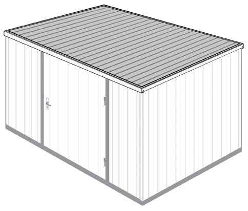 FLADAFI Dachlackierung für Container | Rolladenbox Mehrpreis für Lackierung in RAL Farbton der Außenwand - nur in Verbindung mir einem FLADAFI-Container sowie einer Außenwandlackierung bestellbar (SB-C-F1000) Bild-01