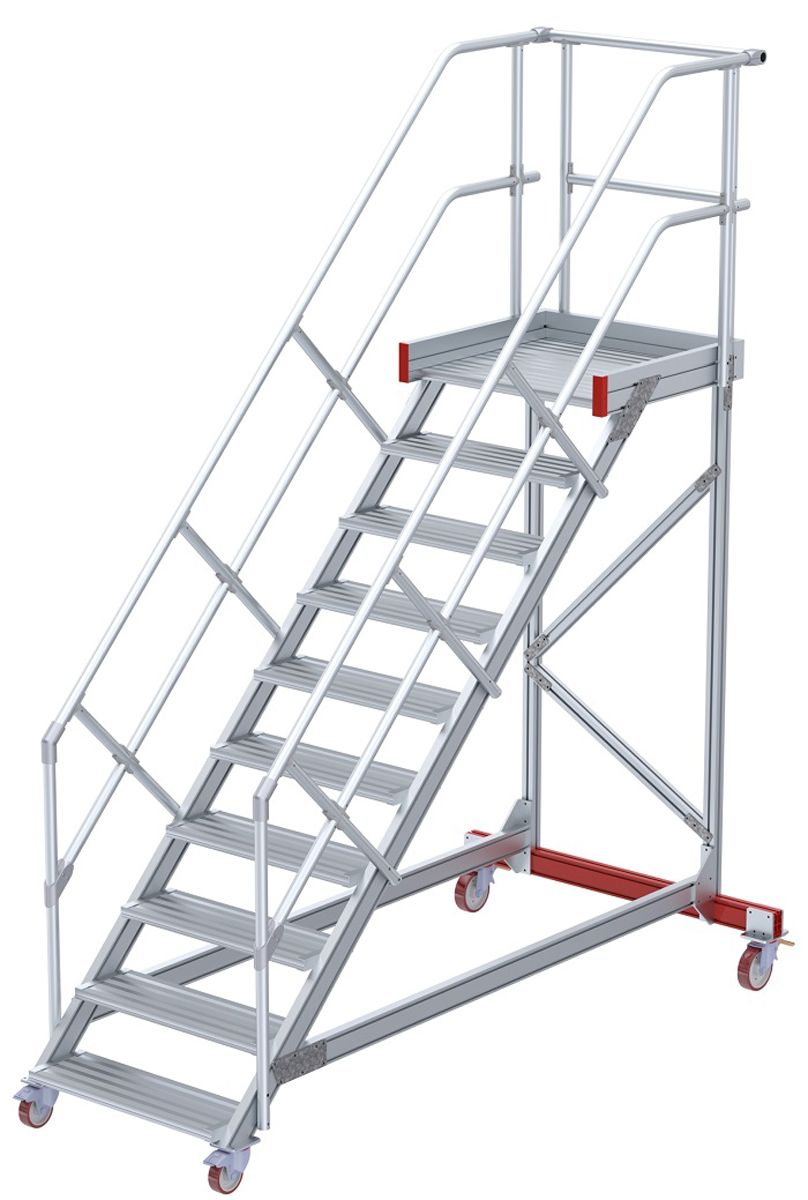 euroline Wartungsbühne 45° 10 Stufen - 1000 mm