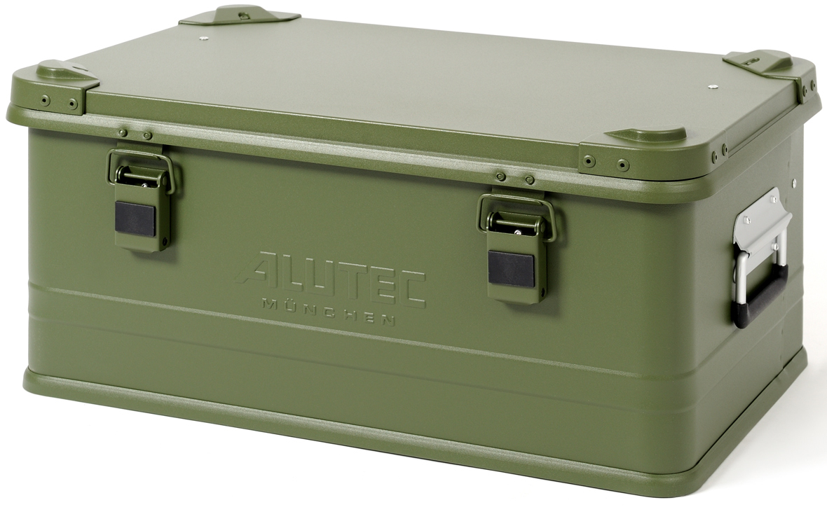 Alutec Alubox Alukiste Industry 48 GREEN Aluminiumbox grün mit Stapelecken (AT-13048GREEN) Bild-01