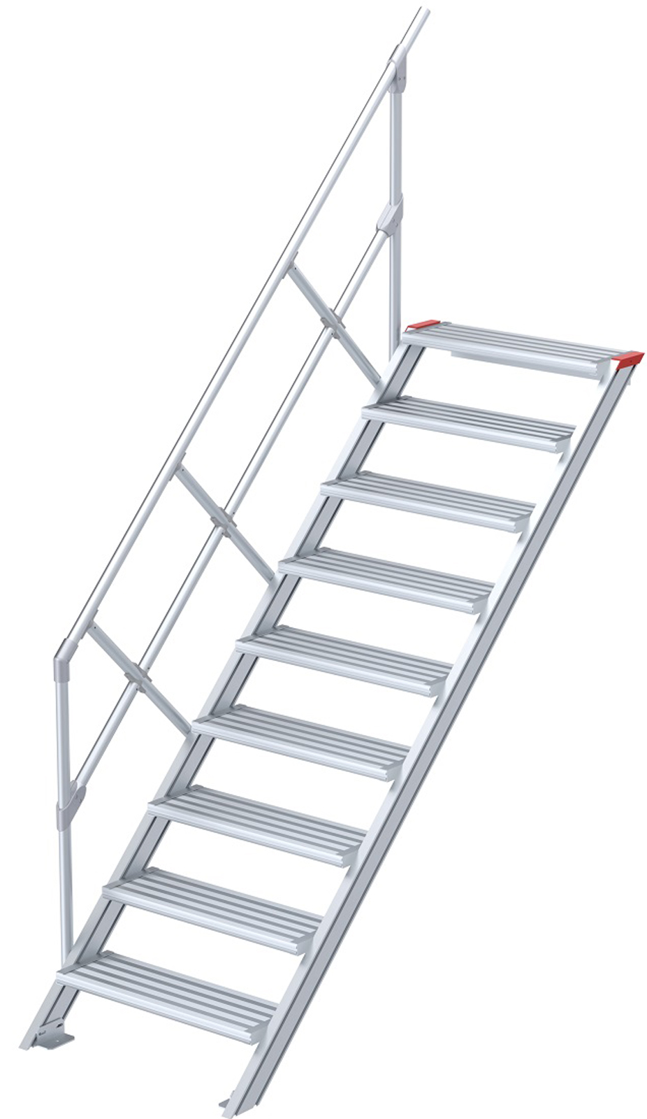euroline Alu-Treppe 45° 9 Stufen - 600 mm