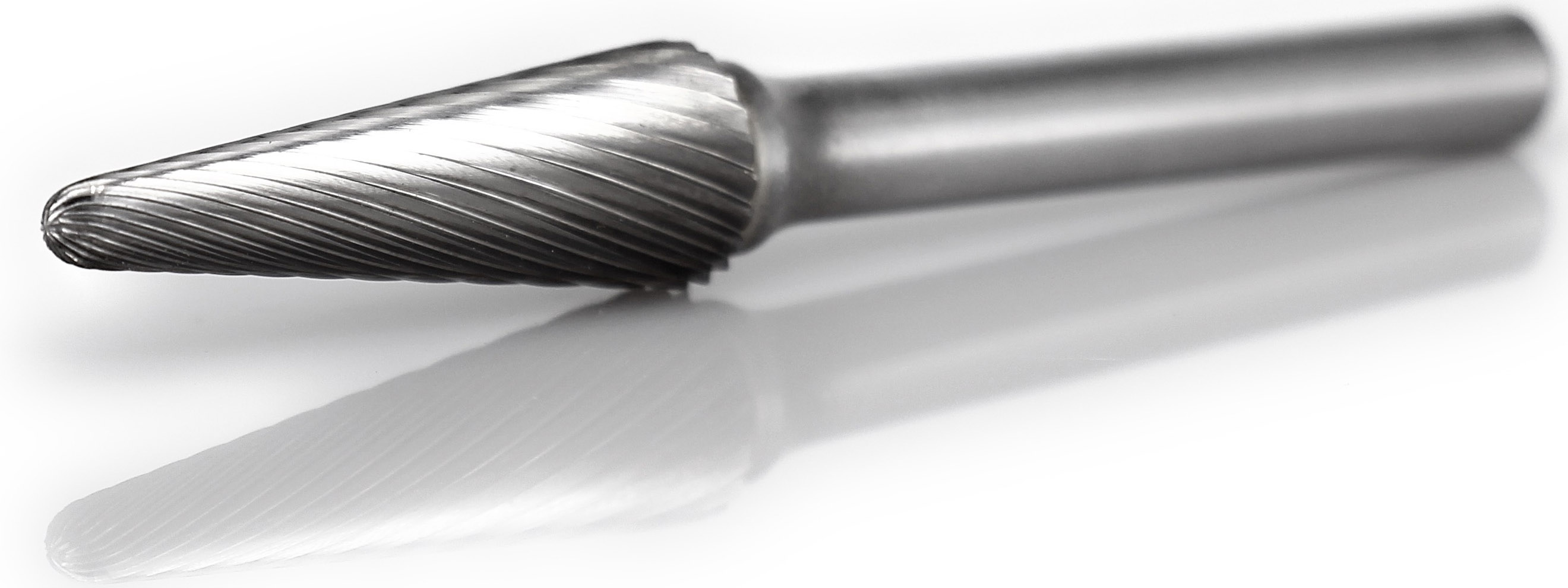 procut Hartmetallfrässtift Rundkegelform KEL L61026-2 Schaft-∅ 6 mm - Kopf-∅ 10 mm - Standardverzahnung (PC-L61026-2) Bild-01