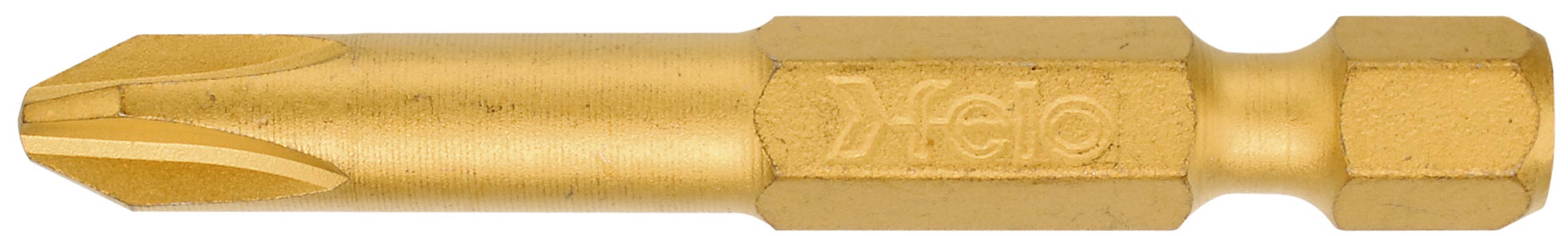 Felo TiN Bit E 6,3 Kreuzschlitz PH 1 x 50 mm - VE 10 Stück Kreuzschlitz Schrauben Bit Phillips - Titan-Nitrid Serie (FL-03201570-VE10) Bild-01