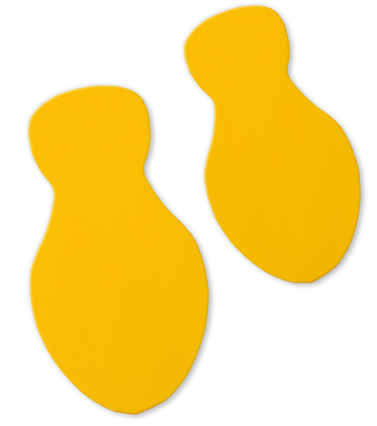 boplan Bodenmarkierung Line Plan Fußabdruck gelb - 85  x 235 mm Symbol Industrie-Bodenmarkierung aus PVC selbstklebend - Feet (Paar) (BP-PPLP0001-0350-FTYE) Bild-01
