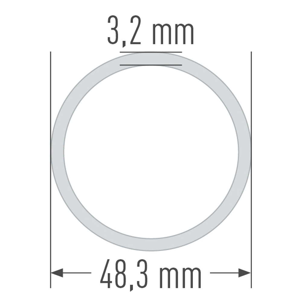 MJ Gerüstrohr Stahl 48,3 x 3,2 mm - 3,00 m