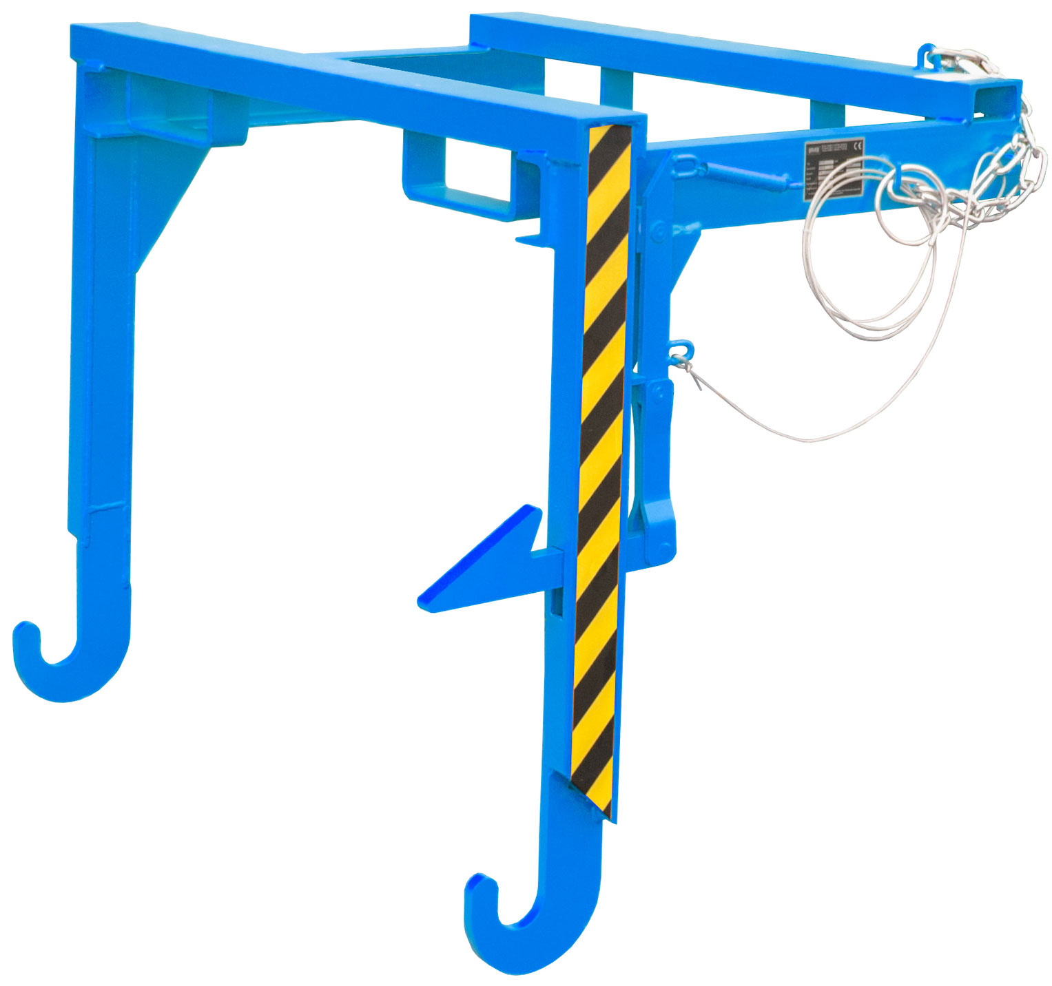 Bauer Stapelkippbehälter Traverse BST-90 - RAL 5012 Kippvorrichtung mechanisch für Kippmulde 900 Liter - Schuttmulde lichtblau pulverbeschichtet (BA-4421-03-0000-3) Bild-01
