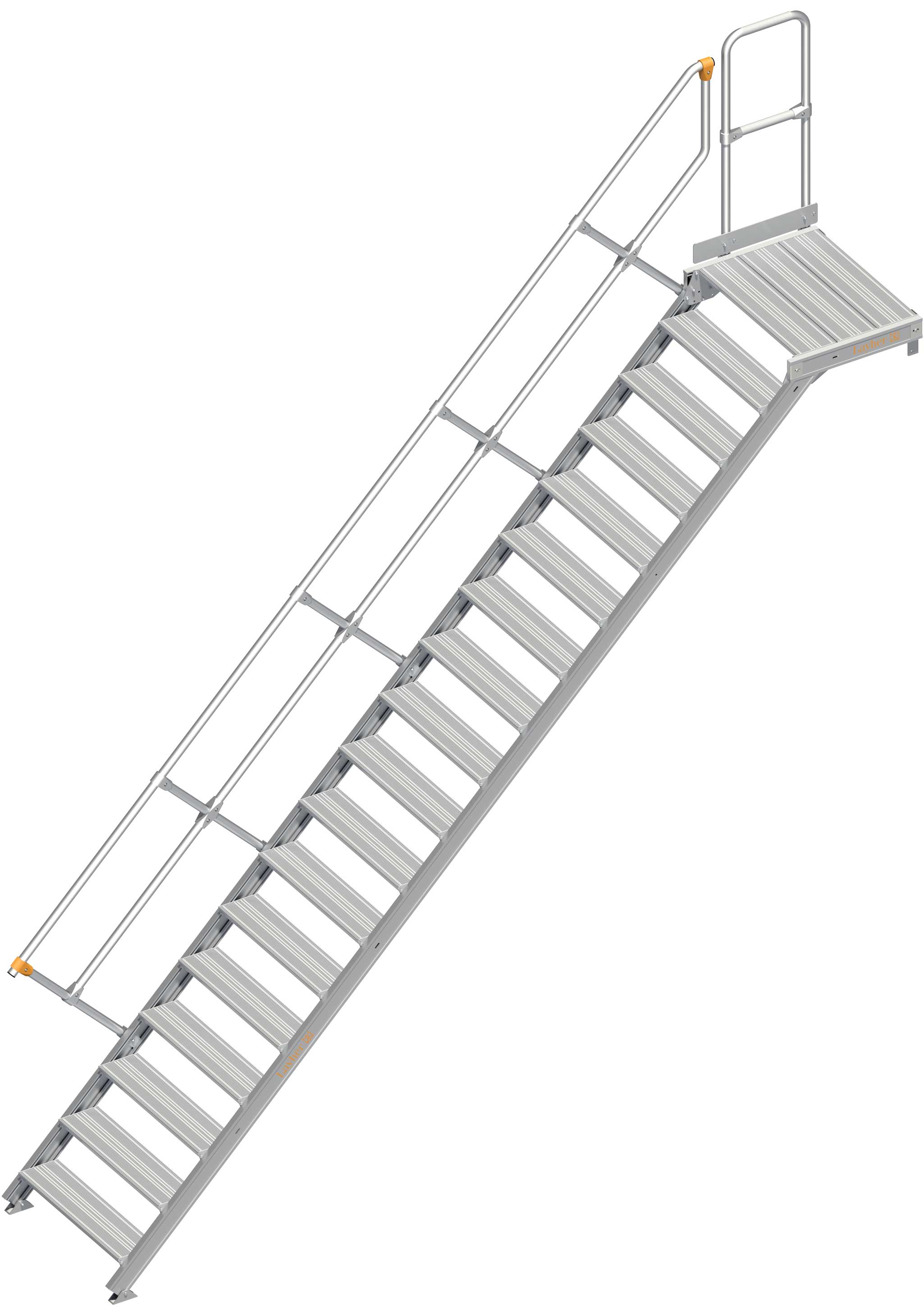 Layher Plattformtreppe 45° SG 18 Stufen - 800 mm breit