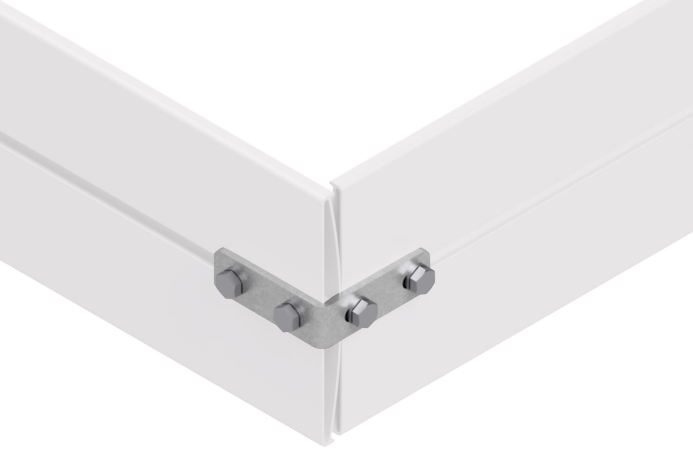 Hymer HYGHTS Geländersystem Fußleiste-Eckverbinder Verbindungsstück Alu / Edelstahl für Trittleisten - Eckverbindung inkl. Befestigungsmaterial (HY-30510105) Bild-01