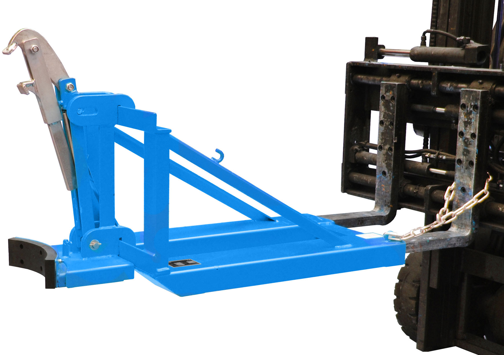 Bauer Fasslifter RS-I|D-91 - RAL 5012 Transporthilfe für 1 Fass 200 Liter - Fassheber lichtblau pulverbeschichtet (BA-4408-01-0000-3) Bild-01