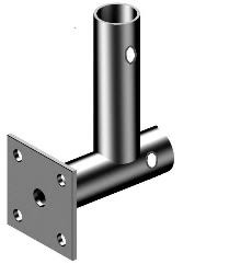 Layher Systemgeländer Halter  Flexibles Aufnahme-Element aus Stahl - duale Montage möglich (LB-7032.005) Bild-01