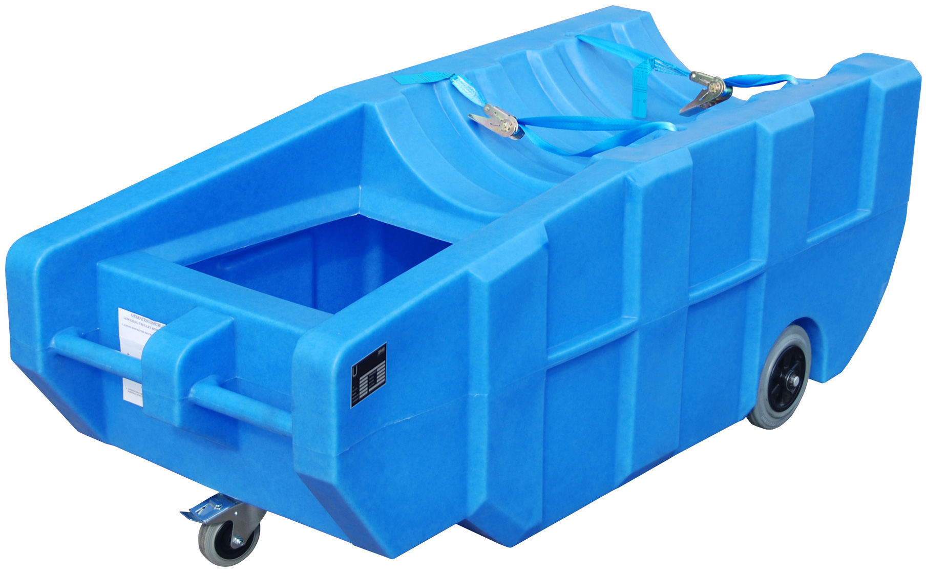 Bauer PE-Auffangwanne fahrbar Polyethylen WPT 230 Auffangwanne mobil für 1 Fass 200 Liter - Kunststoffwanne für liegend Lagerung (BA-4520-35-0000-0) Bild-01