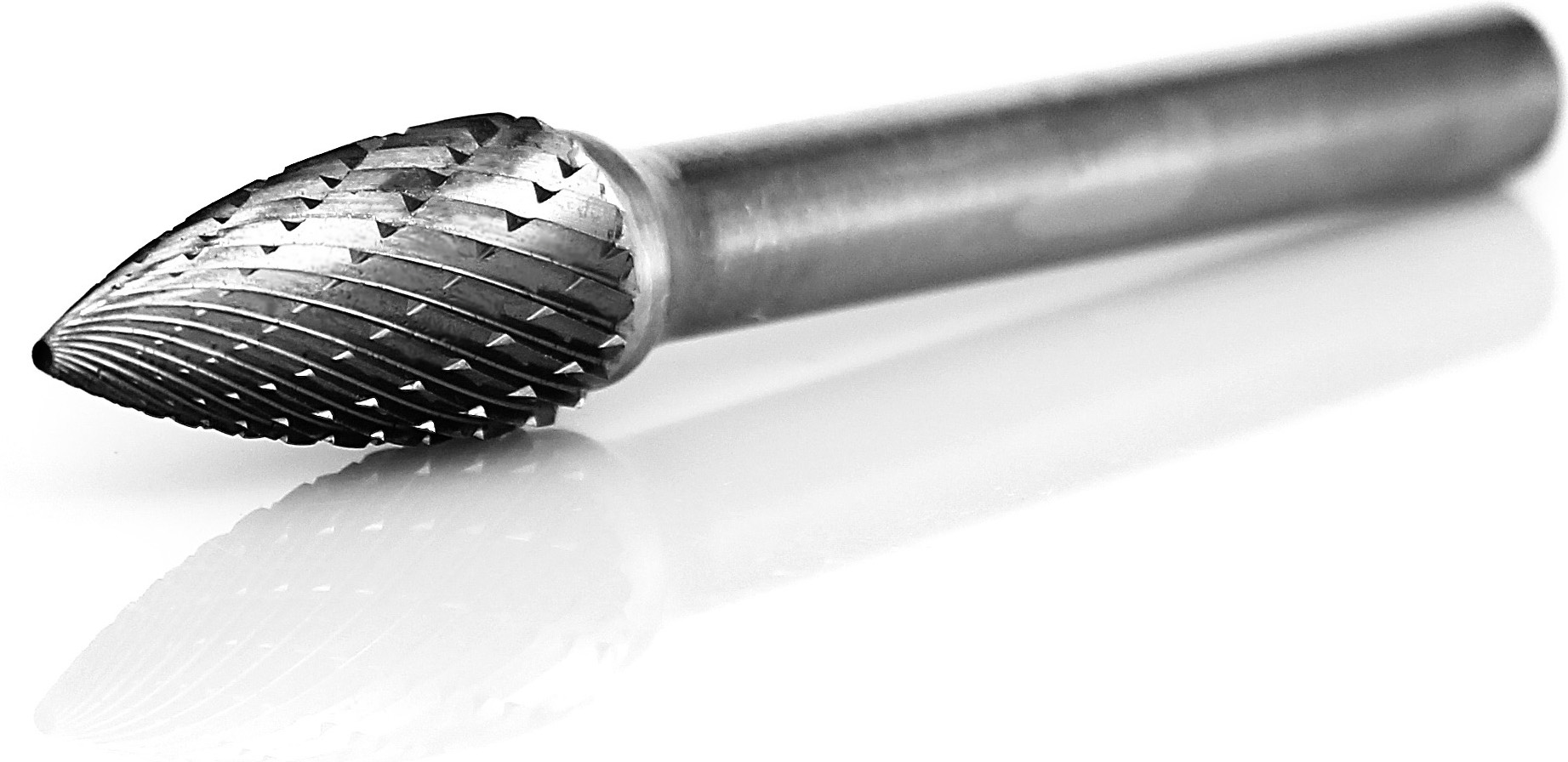 procut Hartmetallfrässtift -grob- Geschossform SPG G61020-5 Schaft-∅ 6 mm - Kopf-∅ 10 mm - GROB-Verzahnung (PC-G61020-5) Bild-01