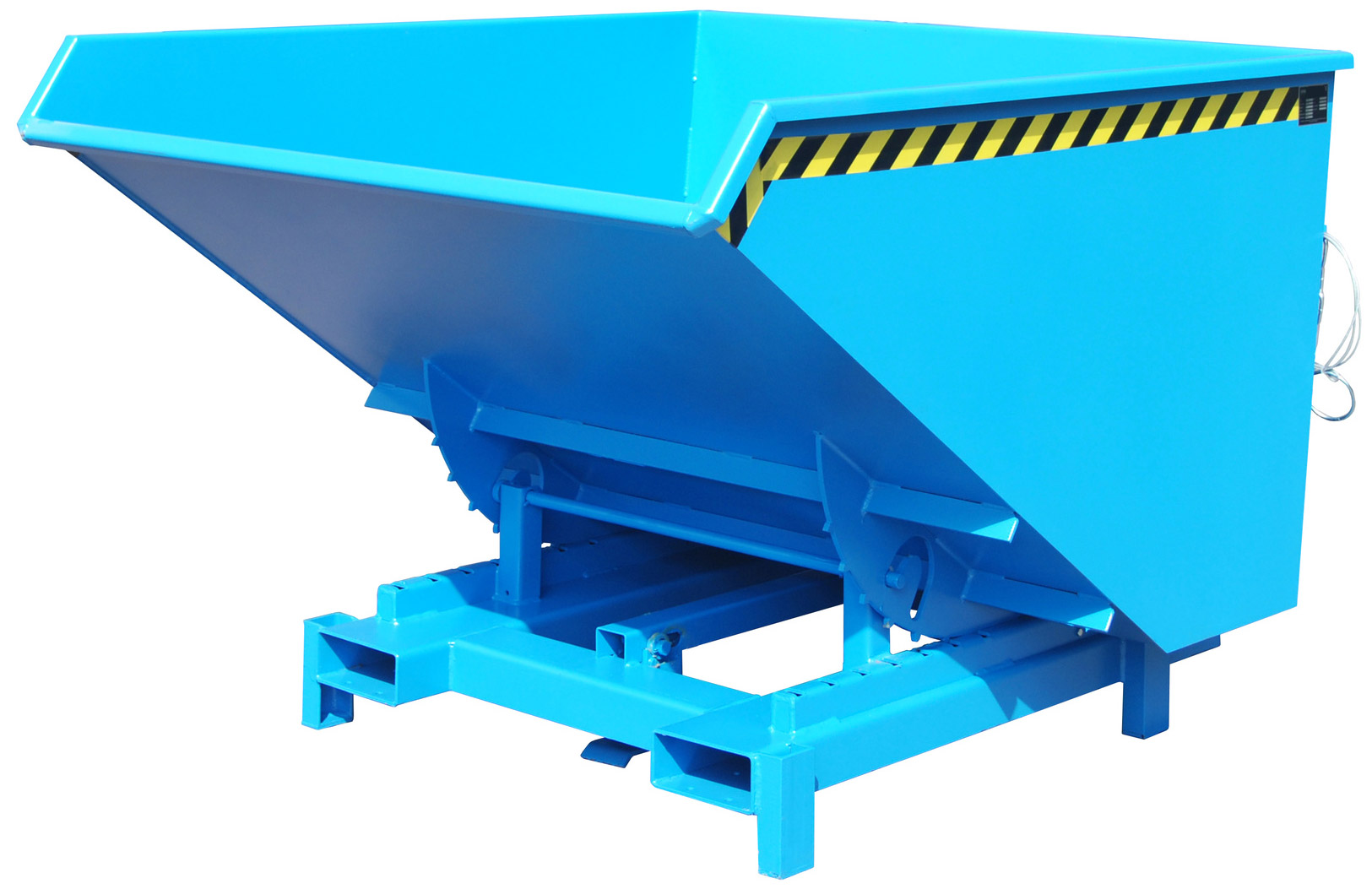 Bauer Schwerlastkipper SK-1700 - RAL 5012 Kippmulde 1700 Liter für Stapler - Kippcontainer lichtblau pulverbeschichtet (BA-4498-24-0000-3) Bild-01