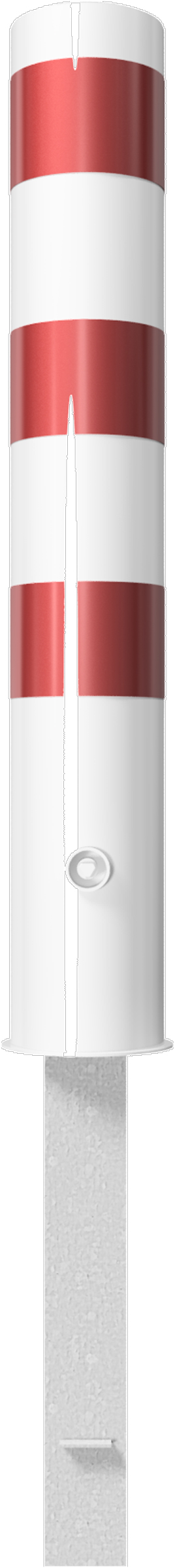 Schake Stahlrohrpoller HD Ø 152 mm weiß | rot - 1,50 m