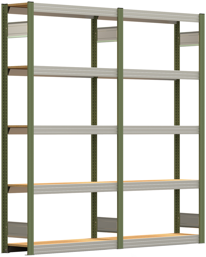 Regalwerk BERT Großfachregal 250 - Regalfeld RAL pulverbeschichtet Fachregal - Fachlast 250 kg - in verschiedenen Ausführungen (RW-C-B3-46111-30-FR) Bild-01
