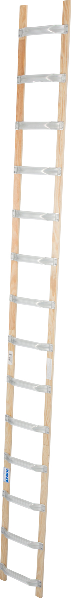 Krause Alu-Holz-Dachleiter 14 Sprossen