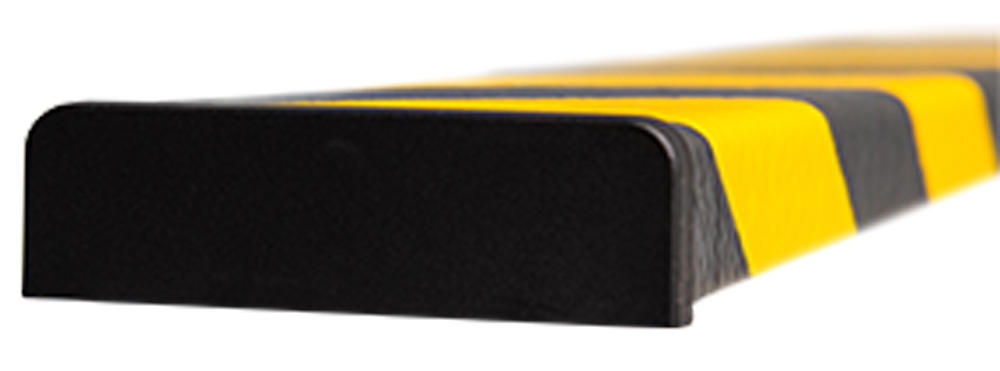 Knuffi Schutzprofil Abschlusskappe Typ S schwarz PP Abschlusskappen für Warnprofile aus Polypropylen - 1 Paar (SM-ESS-106) Bild-01