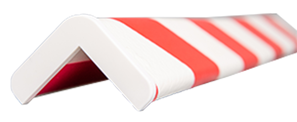 Knuffi Schutzprofil Abschlusskappe Typ H weiß PP Abschlusskappen für Warnprofile aus Polypropylen - 1 Paar (SM-EHW-105) Bild-01